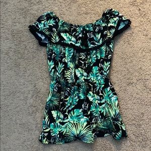 Jungle Leaves Romper